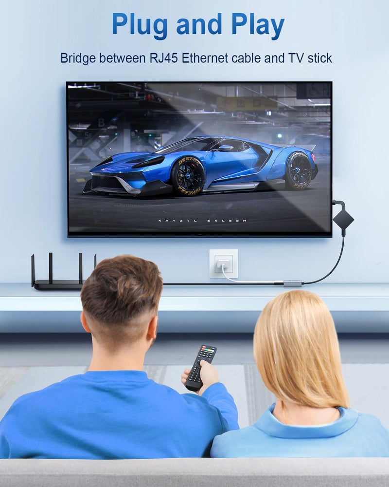 ELECTOP 1000 Mbps Ethernet Adapter for Fire TV Stick, Micro USB to RJ45 Gigabit Ethernet Network Adapter Compatible with 4K Fire Stick, Chromecast Google Home Mini and More Streaming TV Sticks - Image 5